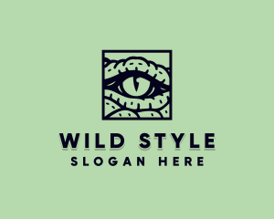 Crocodile Wild Eye logo design