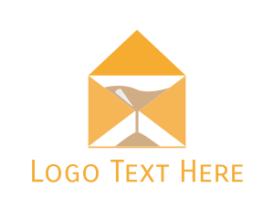 Mail Envelope Hourglas logo