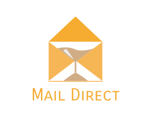 Mail Envelope Hourglas logo