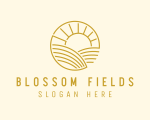 Sunrise Farm Field logo design