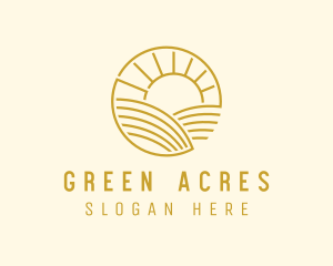 Sunrise Farm Field logo design