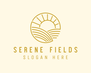 Sunrise Farm Field logo design