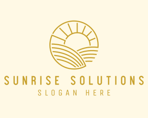 Sunrise Farm Field logo design