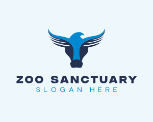 Buffalo Eagle Zoo logo design