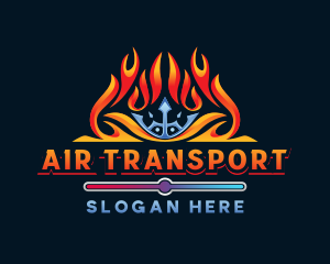 Fire Ice Air Temperature logo design