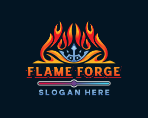 Fire Ice Air Temperature logo design