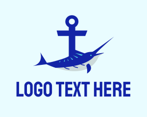 Blue Swordfish Anchor logo