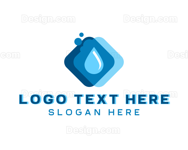 Liquid Water Droplet Logo