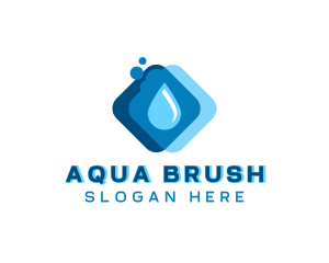 Liquid Water Droplet logo design