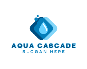 Liquid Water Droplet logo design