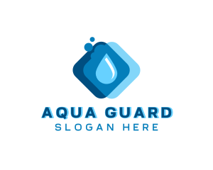 Liquid Water Droplet logo design