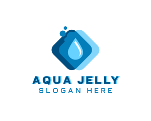 Liquid Water Droplet logo design