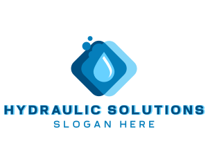 Liquid Water Droplet logo design