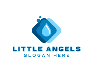 Liquid Water Droplet logo
