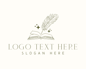 Book Feather Quill logo