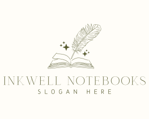 Book Feather Quill logo