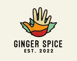 Organic Hand Spices logo design