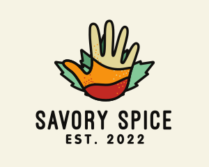 Organic Hand Spices logo design