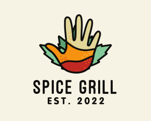 Organic Hand Spices logo design