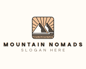 Mountain Alpine Trekking logo design