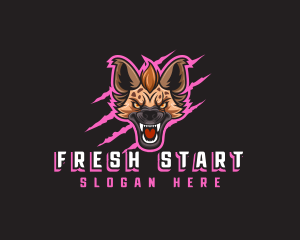 Hyena Beast Scratch logo