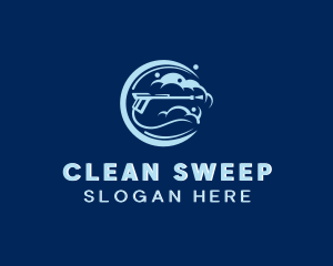 Cleaning Pressure Washer  logo design