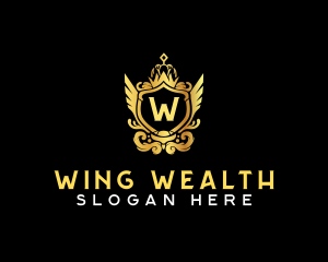 Royal Wing Shield  logo design