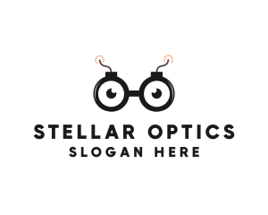 Bomb Eyeglasses Optical logo design