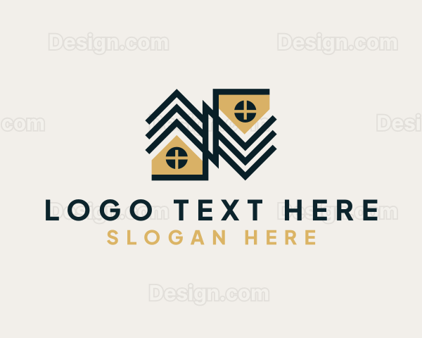 Residential House Roofing Logo