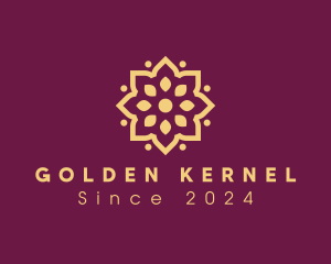 Golden Flower Pattern  logo design