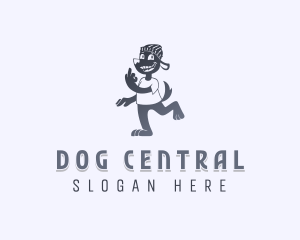 Cursing Naughty Dog logo design