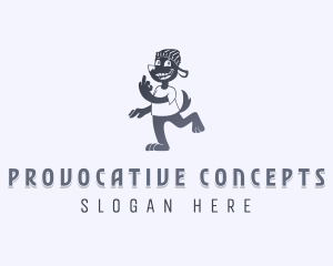 Cursing Naughty Dog logo