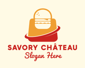 Hamburger Takeaway Bag logo design