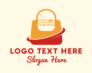 Hamburger - Hamburger Takeaway Bag logo design