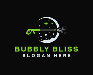 Pressure Wash Moon Shine logo design