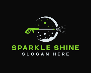 Pressure Wash Moon Shine logo design