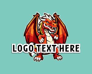 Fantasy Gaming Dragon logo