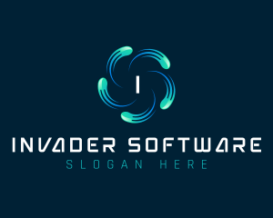 Technology Software Vortex logo design