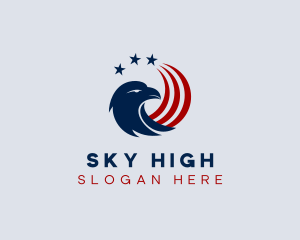 Patriotic American Eagle logo