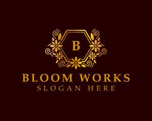 Luxury Floral Ornament logo design