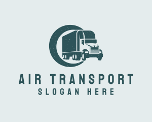 Rustic Transport Truck logo design