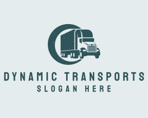 Rustic Transport Truck logo design