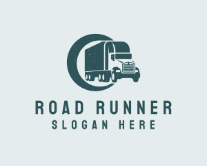 Rustic Transport Truck logo design