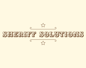 Western Cowboy Sheriff logo