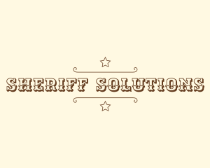 Western Cowboy Sheriff logo design