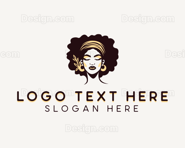 Woman Hair Salon Logo