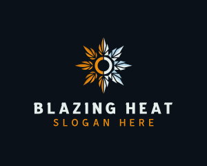 Heating Cold Temperature logo design