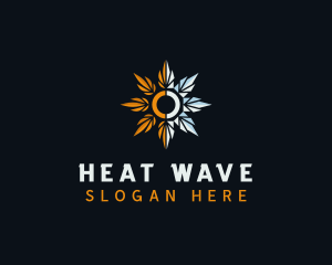 Heating Cold Temperature logo design