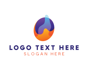 Colorful Splash Letter O logo design