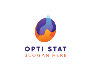 Colorful Splash Letter O logo design